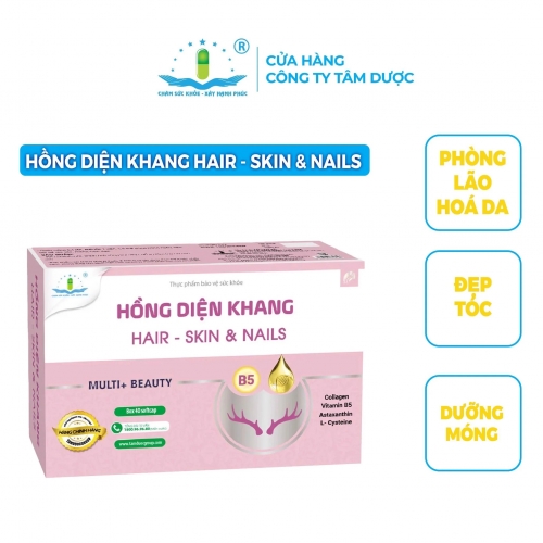 Hồng Diện Khang Hair Skin & Nails (Hộp 40 viên)